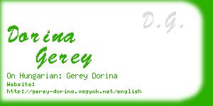 dorina gerey business card